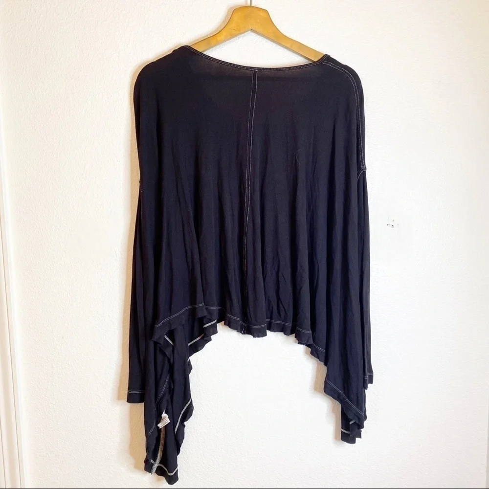 Free People- Draped Boxy Flowy Lose Top -XS
